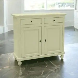 Credenza base napoletana in legno Shabby chic 2 ante avorio