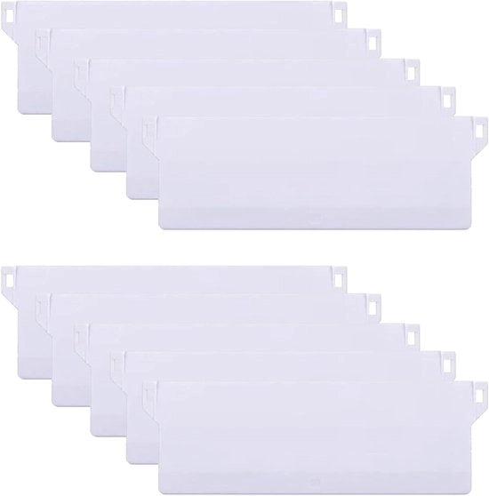 Gordini a lamelle verticali - Lamelle di ricambio - 10 pezzi - Bianco - 127 mm