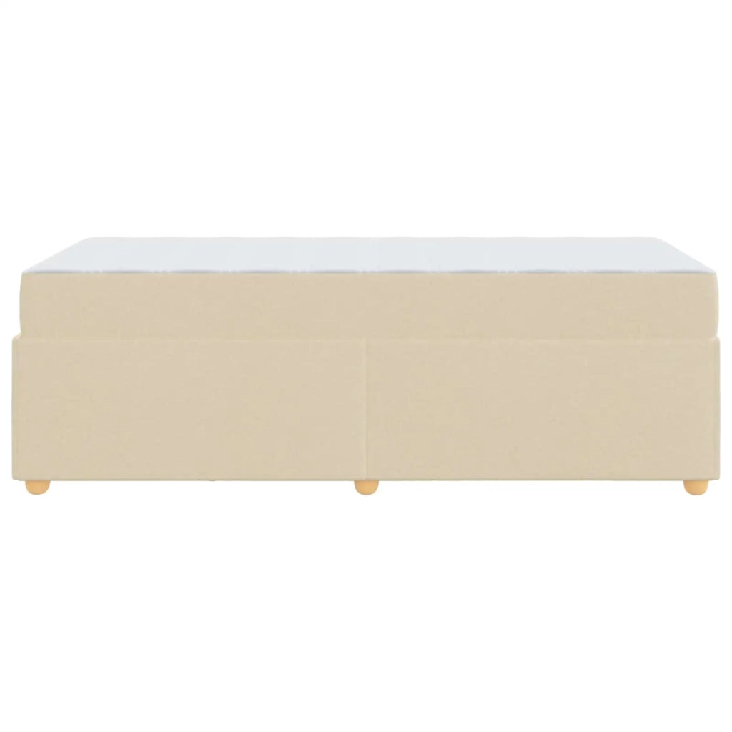 Struttura del letto con materasso Crema 80 x 200 cm Tessuto 3399319
