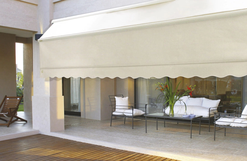 Tenda da Sole Motorizzata 4,5x3m Tessuto Acrilico Kraus Orchidea Ecrù