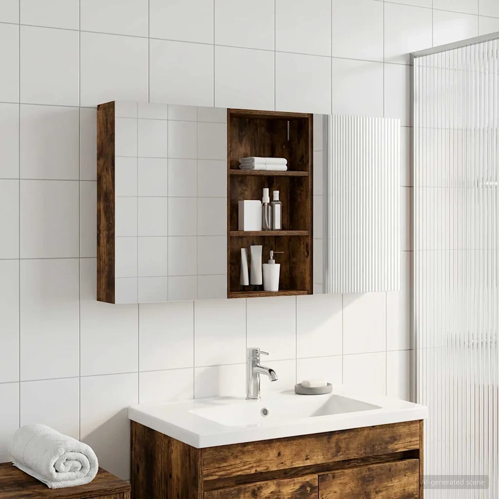 Set di Armadi da Bagno 3 pz 140 x 14,5 x 70 cm 3403780