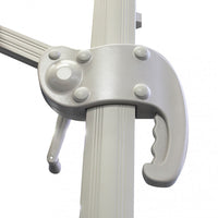 Ombrellone da Giardino Saturno Decentrato 3x4 m in Alluminio Multicolor Telo Tortora