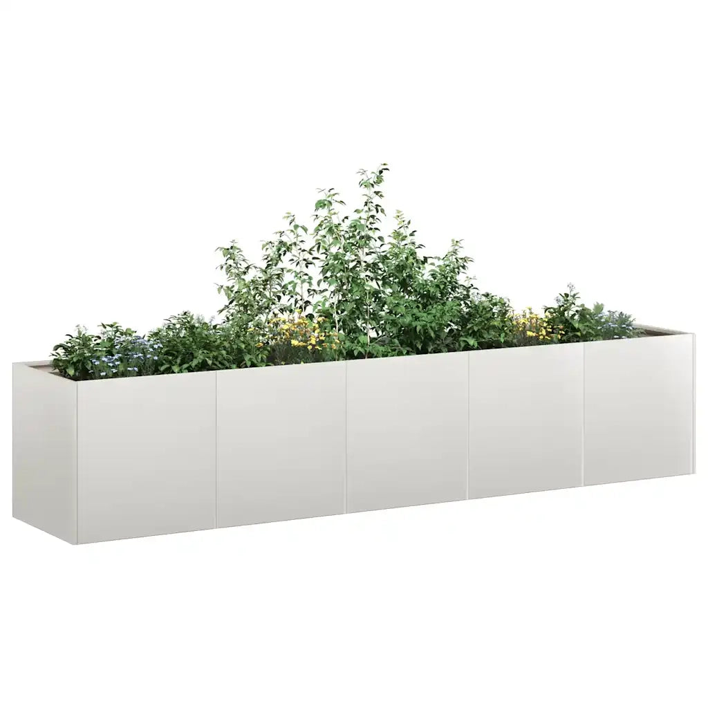 Fioriera 200x40x40 cm in Acciaio Inox 860686