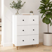 Mobile con Cassetti Bianco Lucido 66 x 34,5 x 90 cm 894149