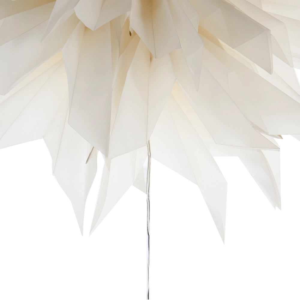 Set di 3 stelle LED da appendere 3D in carta multicolori con luci LED decorazione natalizia