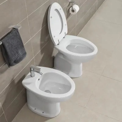 Bidet per anziani e disabili con altezza 49 cm e foro per rubinetto