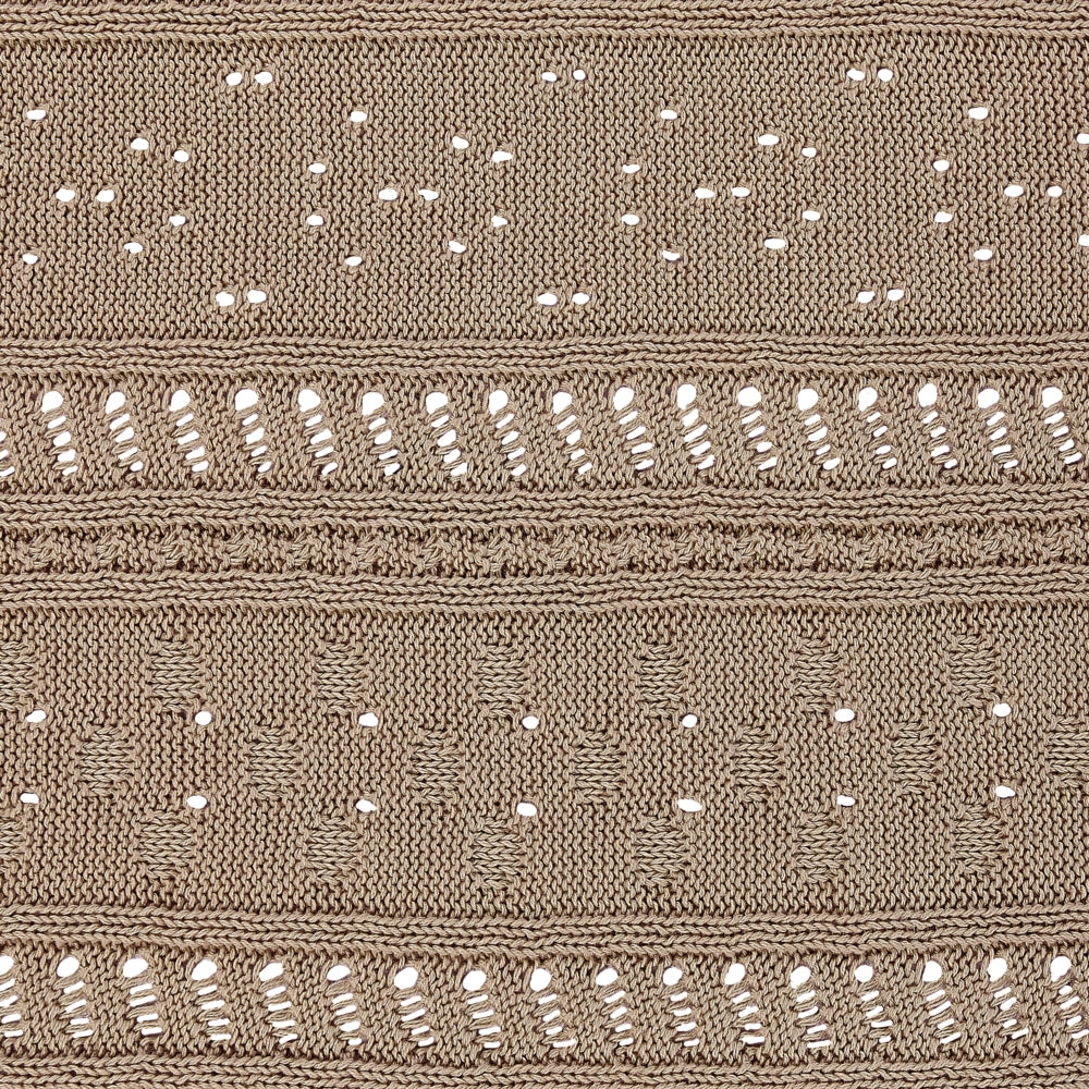 Copriletto Marrone Tessuto di cotone 150 x 200 cm Decorativo Biancheria da letto Design Classico Camera da letto