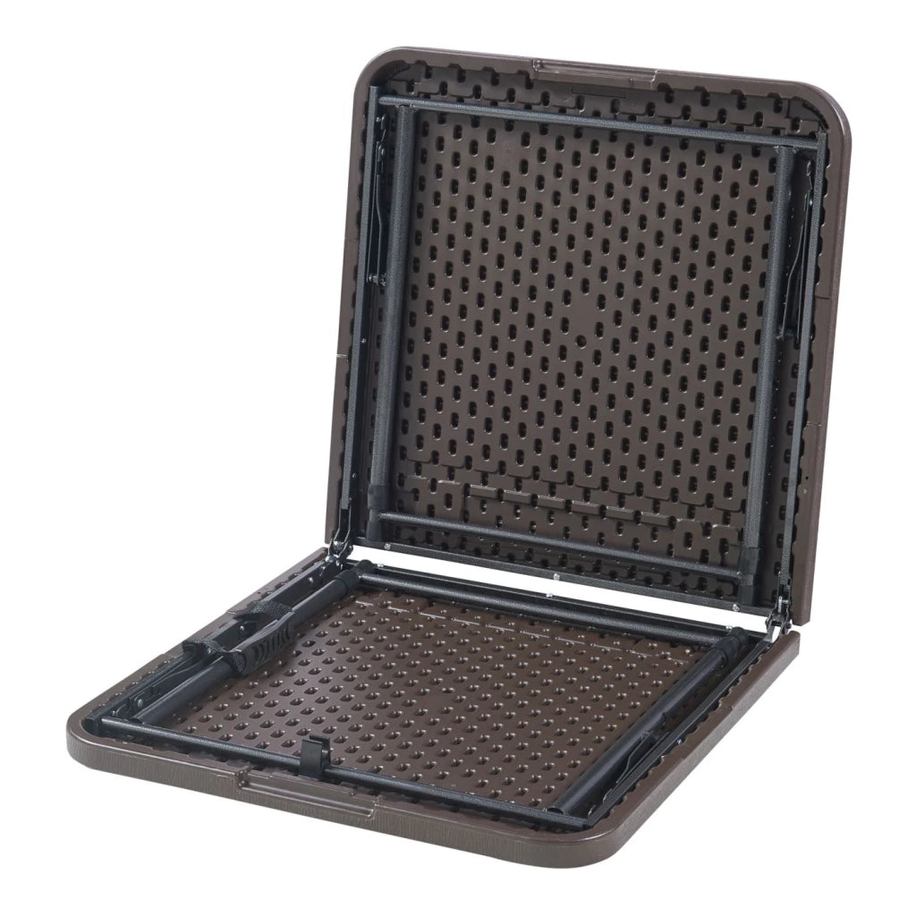 Tavolo da campeggio pieghevole con altezza regolabile 120 x 60 cm effetto legno 03_0010993