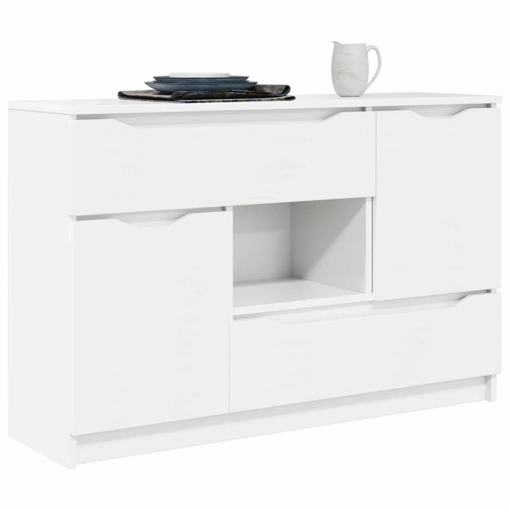 Credenza con cassetto Bianco 100 x 30 x 65,6 Legno multistrato 888787