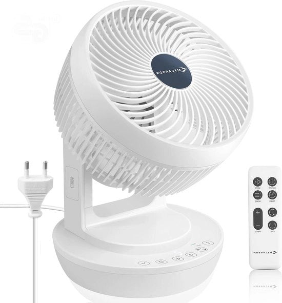 Ventilatore per pavimento silenzioso turbo 3D per 30 m² con modalità eco 80% di efficienza aumentata timer 12 ore controllo remoto ventilatore per stanza ventilatore per pavimento