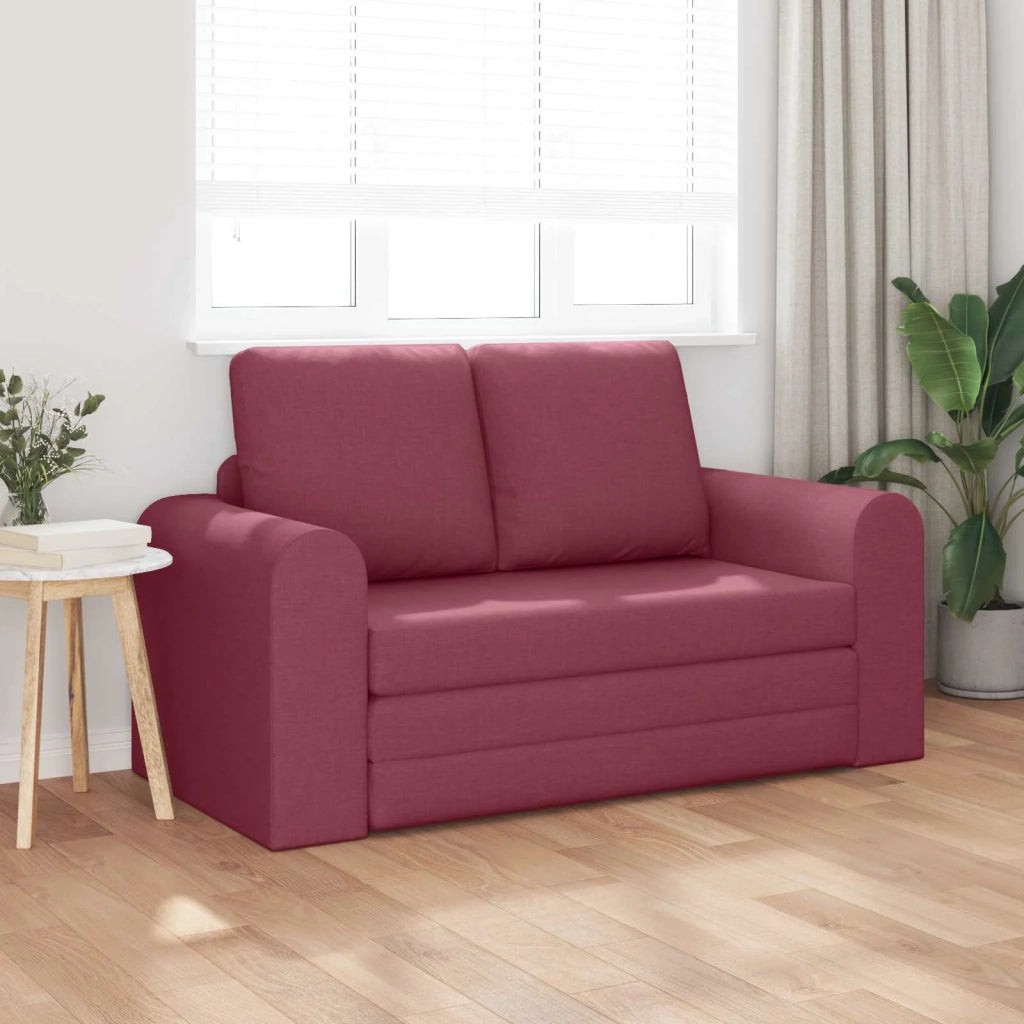 Divano letto 60cm Rosso Vino Tessuto 4106676