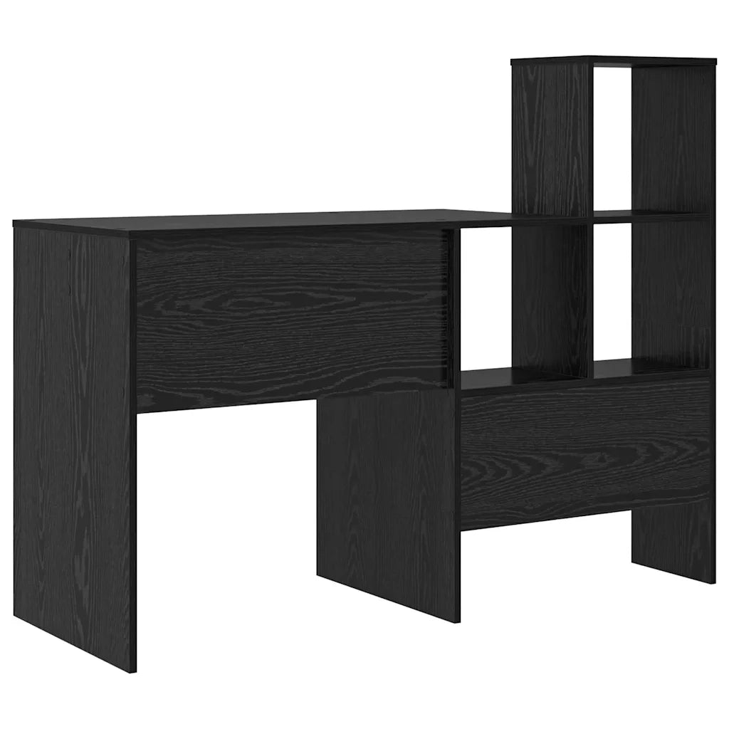 Scrivania Rovere Nero Legno ingegnerizzato 869299