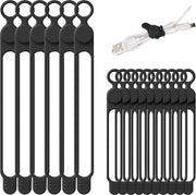 16 caviatori in silicone riciclabili - caviatori in silicone - organizzatore per cavi - cassetta per cavi - cavo per cuffie.
