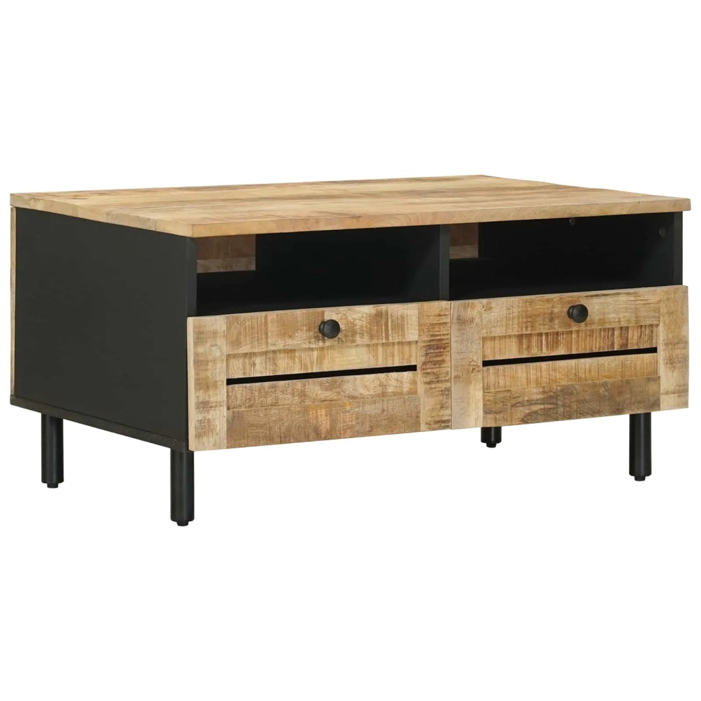 Tavolino da salotto Marrone e Nero 80 x 54 x 40 cm 4018857