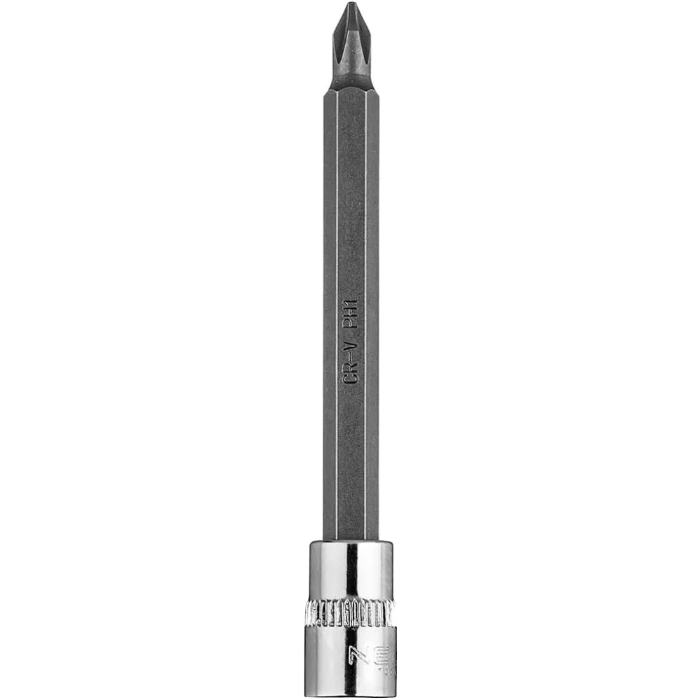Topex 10-334 inserto giravite ph ph1 su bussola 1/4, lungo, 37mm