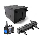 SunSun Kit ECO CBF per laghetti fino a 8000 litri con filtro biologico a camera, pompa di risalita a risparmio energetico e UV-C