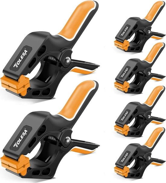 Set di Viti a Veloce per Lavorazione del Legno - 6 Pezzi con 30 lbs di Forza di Presa e Pads Girevoli
