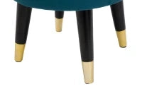Sgabello Paris Ottanio/Gold cm Ø 35X40,5