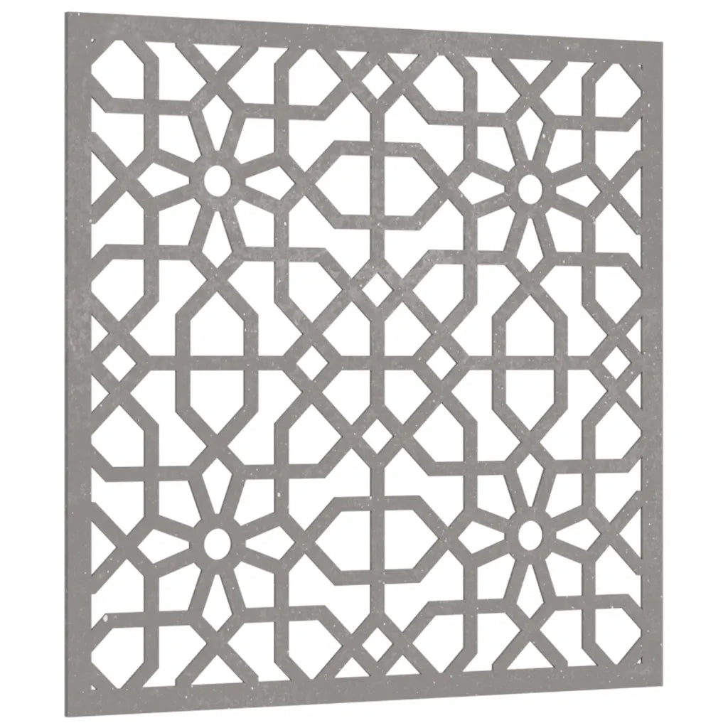 Decorazione Muro da Giardino 55x55 cm Moresco Acciaio Corten 824478