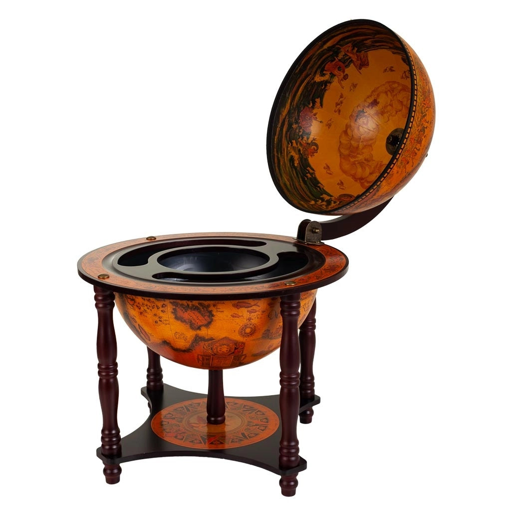 Portabottiglie globo marrone 42x42x57h
