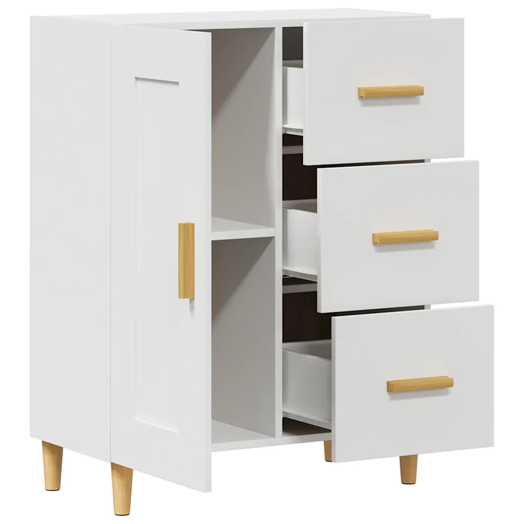 Credenza Bianca 69,5x34x90 cm in Legno Multistrato cod mxl 6111