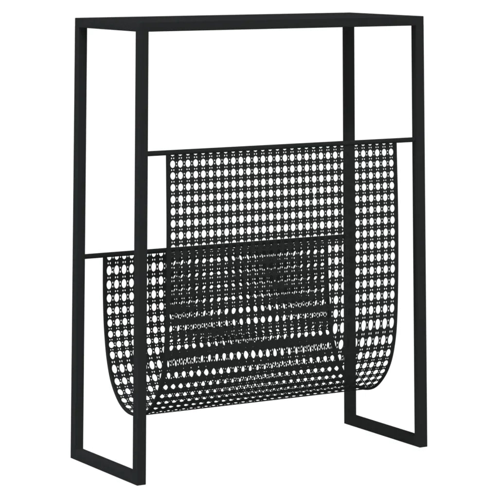 Portariviste Nero 35x15x45 cm in Acciaio CFW7764102