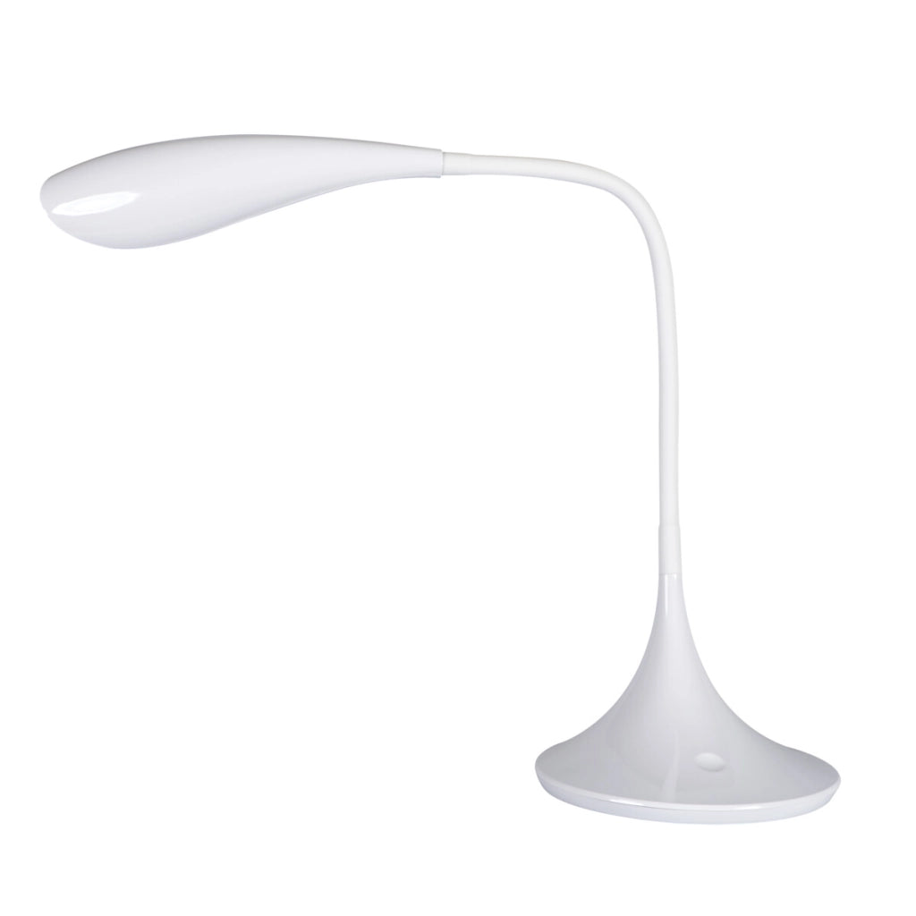Lampada da scrivania LED flessibile bianca Kanlux FRANCO II