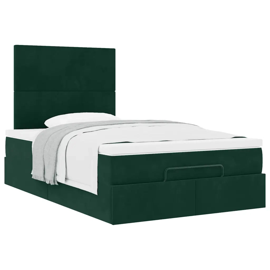 Struttura Letto Pouf con Materassi 120x200 cm Velluto 3313394
