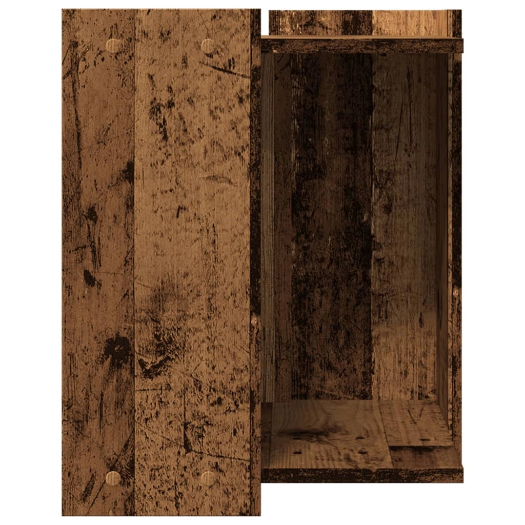Mobiletto per lettiera per gatti legno invecchiato legno ingegnerizzato marrone 02_0043343
