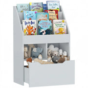 Libreria Scaffale Multistrato con Cassetti e Ripiani ¨C Minimal ¨C Grigio 80x30x180