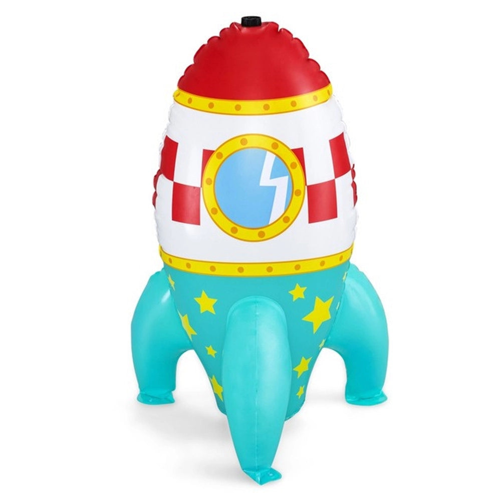 Trade Shop - Missile Gioco Spruzza Acqua Gonfiabile A Razzo Spaziale Bambini 61x64x102cm 52572 -