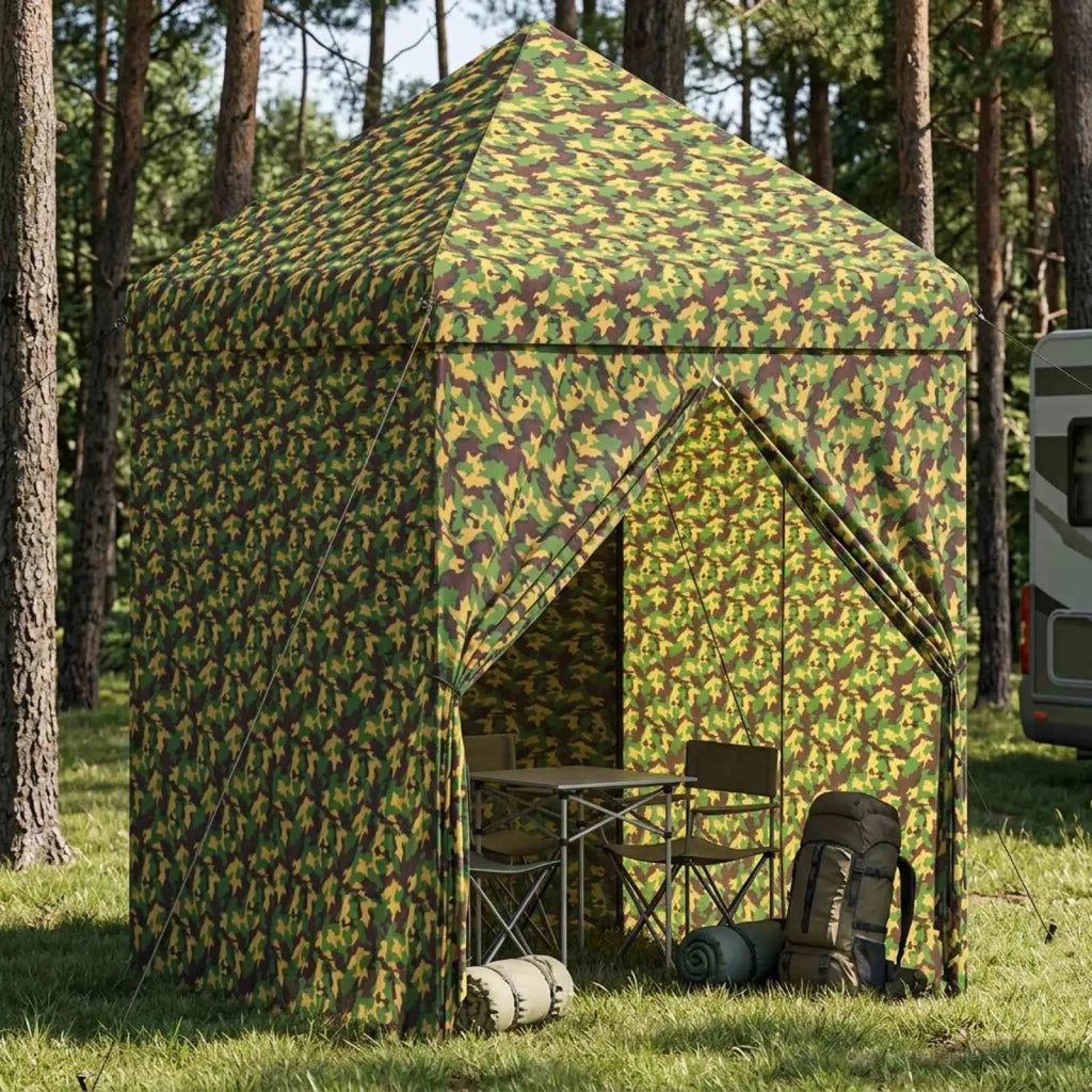 Tendone con 4 Pareti Laterali 2 x 2 m Camouflage Militare 42036824