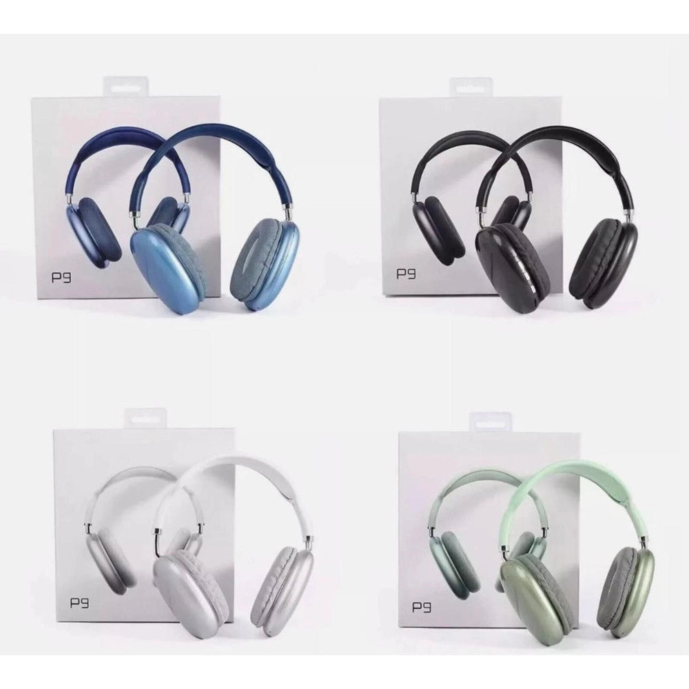 Trade Shop - Cuffie Bluetooth Wireless A Padiglioni P9 Ricaricabili Microfono Senza Fili Pc Smartphone -