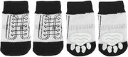 Calzature Antiscivolo per Cani - Set da 4 Unità - Protezione delle Zampe - Trazione con Gel di Silice - Poliestere Caldo - Taglia L - Scarpe per Cani
