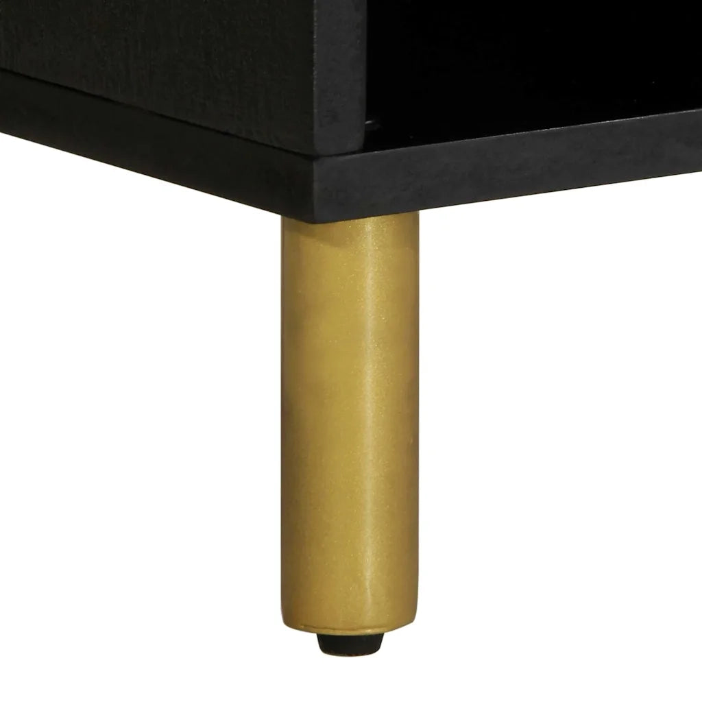 Mobile Porta TV Nero 100x33x46 cm in Legno Multistrato