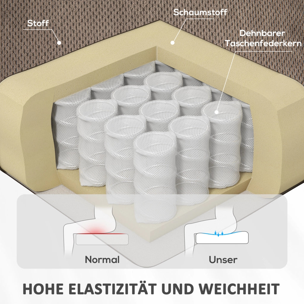 Poltrona Massaggiante Elettrica con Riscaldamento e Funzione Alzapersona ¨C Zephmum ¨C Beige