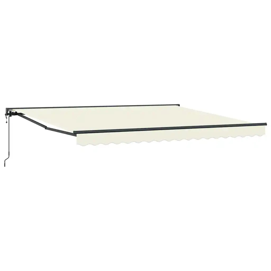 vidaXL Tenda Retrattile Crema 400x300 cm Tessuto