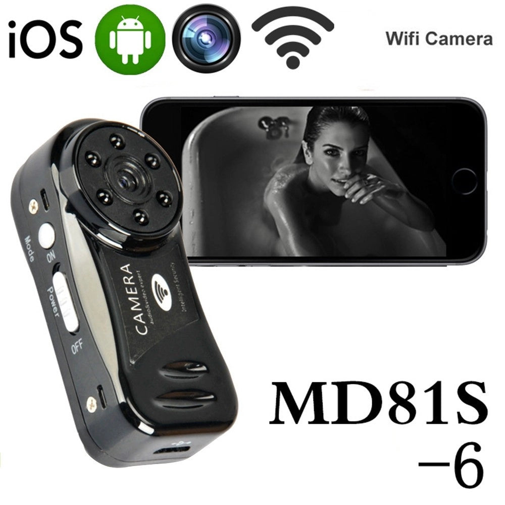 Trade Shop - Wifi Minidv Wireless Telecamera Con Visione Notturna Ad Infrarossi Md81s-6 -