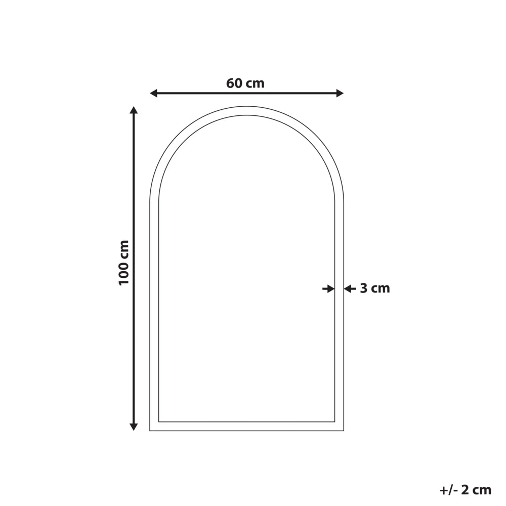 Specchio a LED da parete senza contatto, 100 x 60 cm, moderno e contemporaneo, per bagno, trucco e camera da letto