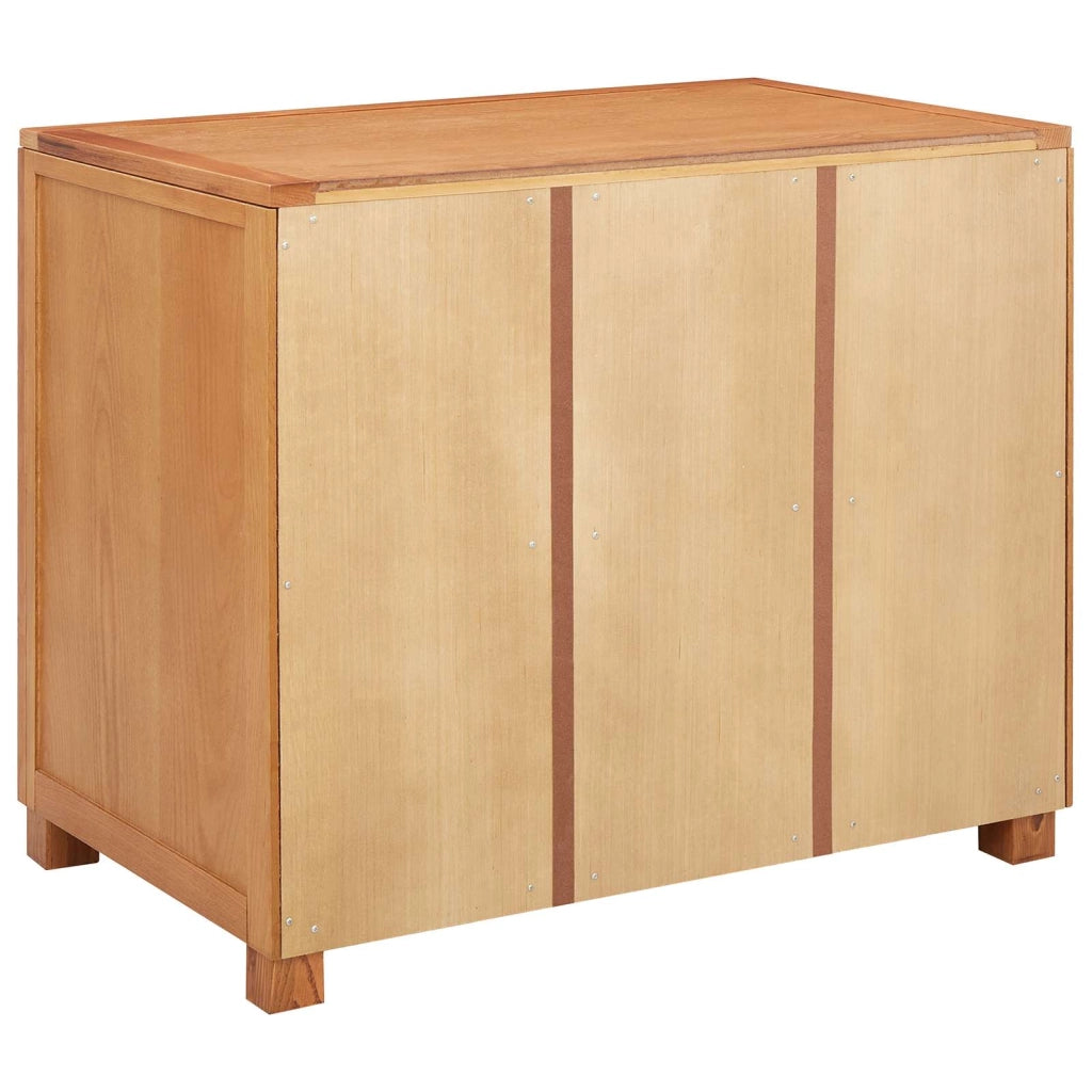 Armadio moderno rettangolare con 3 cassetti e ampio spazio di archiviazione per soggiorno/corridoio 80 x 50 x 70 cm legno marrone 02_0058223
