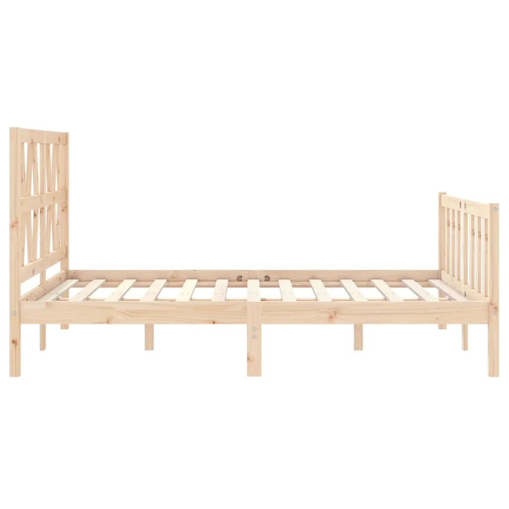 Giroletto senza Materasso 140x200 cm in Legno Massello di Pino 3192491