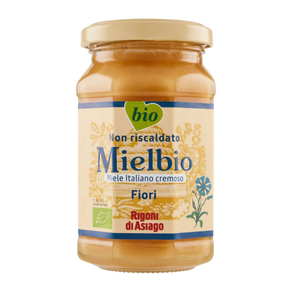 Rigoni di asiago mielbio miele italiano cremoso fiori vasetto vetro 300 grammi