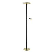 Piantana Minimal Conivarino Acciaio Ottone 2 Luci Led 30,5W 3150+480Lm Ip20