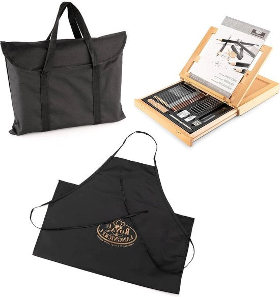 Set di pennelli per acrilica con borsa di stoccaggio - alta qualità - attrezzatura per pittori professionisti
