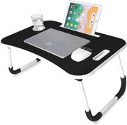 Dienblad Opklapbaar per Camera da Letto Multifunzionale con Pianale 60x40x26 cm (Nero)