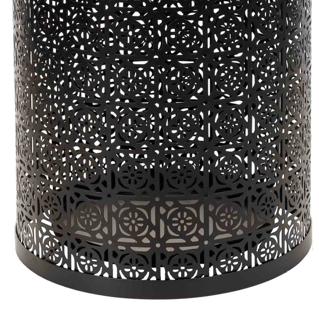 Portaombrelli tondo in ferro battuto nero 24x24x45h cm