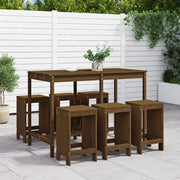 Set Bar da Giardino 7 pz ambra in Legno Massello di Pino 3157754