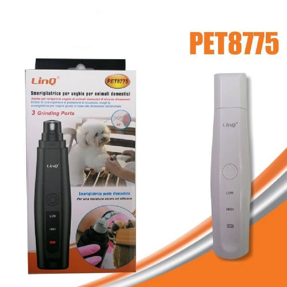 Trade Shop - Fresa Taglia Lima Smerigliatrice Unghie Animali Cani Gatto Artigli Elettrico Pet8775 -