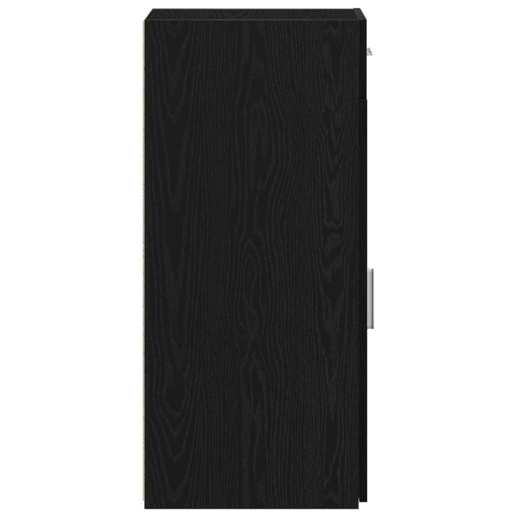 Sideboard  Nero Rovere 30x42,5x93 cm Legno Ingenerizzato