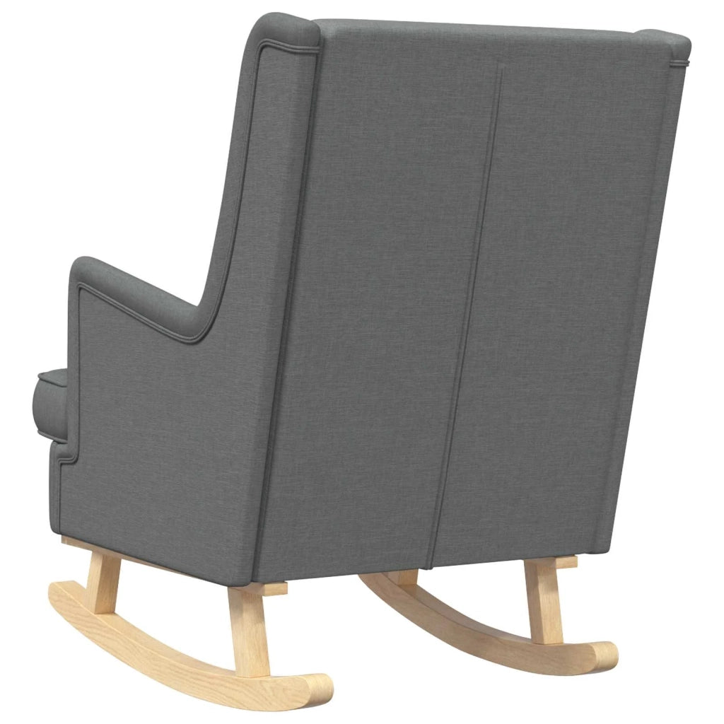 Sedia a dondolo Grigio scuro 62 x 80 x 85 cm Tessuto CFW9615425